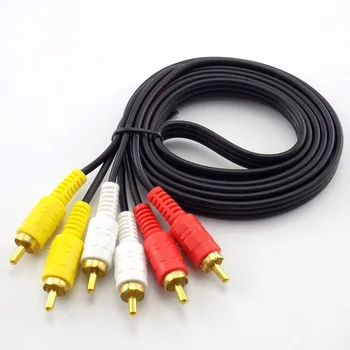 

3 RCA to 3RCA Male to Male 4N OFC Audio Video AV RCA Audio extension Cable for Home DVD TV Amplifier CD Soundbox RCA Wire