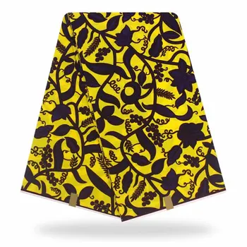 

African wax Fabrics Ankara Print Fabric 6 Yards Latest Nigeria Wax Guaranteed Real Ghana Wax style For Women Dresses