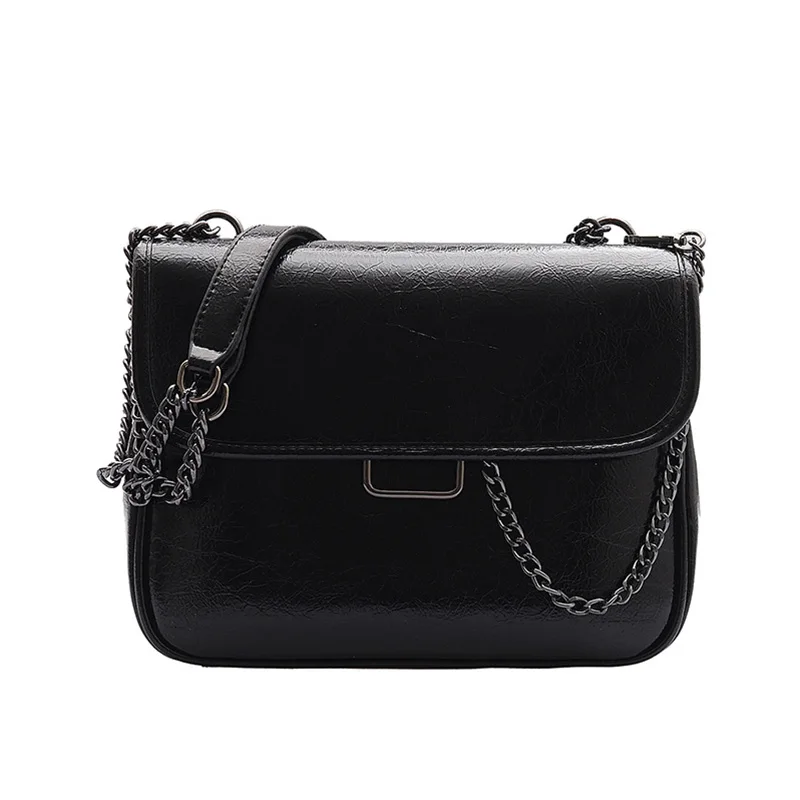 

Leather Women Shoulder Bag Legendary Master Craftsman Designer Washed PU Leather Bags Beach Travel Small Flip Women's Bags Black
