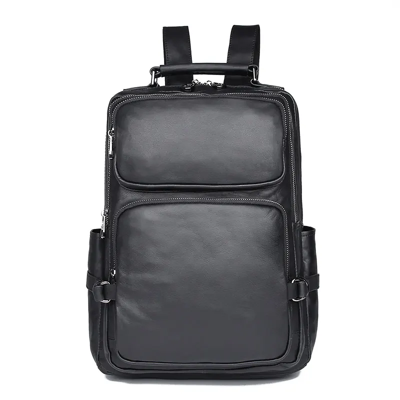 

Laptop Backpack Made of Genuine Leather Travel Bagpack Male School Bag For Teenages 2030A
