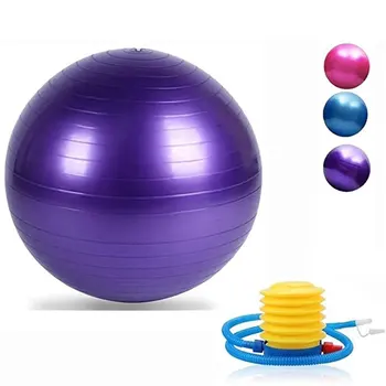 

Pvc Explosion-Proof Yoga Ball 55Cm 65Cm 75Cm Fitness Ball Professional Anti-Burst Balance Ball For Yoga Gym Exercise Training