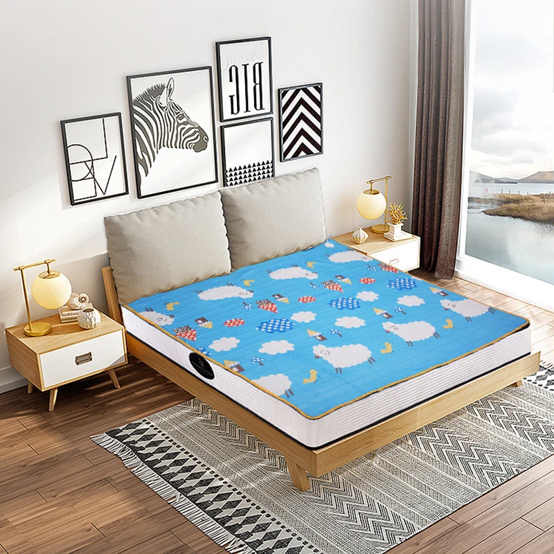 Tanie 220V automatyczne elektryczne termostat grzejnikowy rzut koc podwójny ogrzewacz ciała materac na łóżko elektryczne podgrzewane dywany Mat zima ue