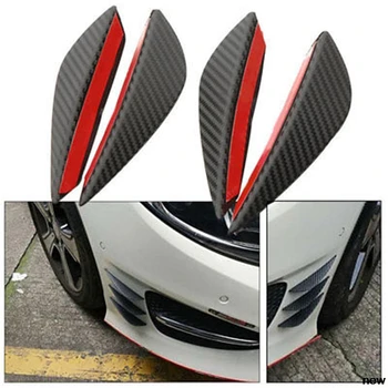 

4Pcs Fiber Car Canards Front Bumper fin for Renault Alaskan Trezor Talisman Kwid Espace Kangoo EZ-GO Captur Arkana Zoe