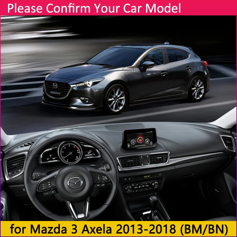 Для Mazda 3 BM BN 2013~ Axela Противоскользящий коврик для приборной панели Защита от солнца Dashmat автомобильные аксессуары для Mazda 3