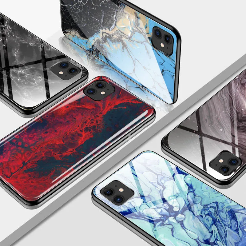 

for Meizu M8 M9 Note Starry Pattern Tempered Glass Cover for Meizu Note 8 9 Phone Case for Meizu 16 th 16th Plsu Protector Shell