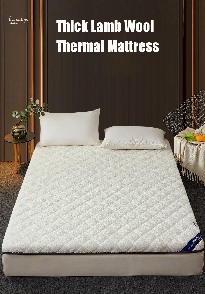 Floor Tatami Keep Warm In Winter Mattresses Foldable Lambswool Matress 3-4cm Thicken Bed Mat for Single Double King Queen Size