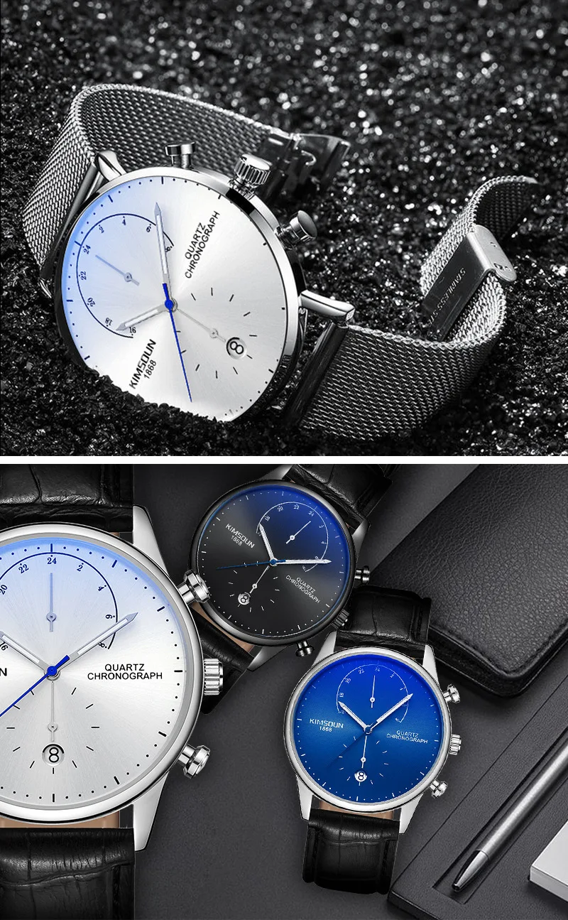 2019 лучшие брендовые роскошные классические мужские часы хронограф мужские черные сетчатые водонепроницаемые повседневные кварцевые