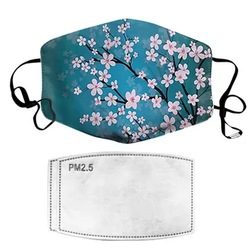 

1PC Men Women Face Mask Dustproof Windproof Foggy Haze Pm2.5 With Gasket Filter Washable and Reusable Mouth Cover Maschere