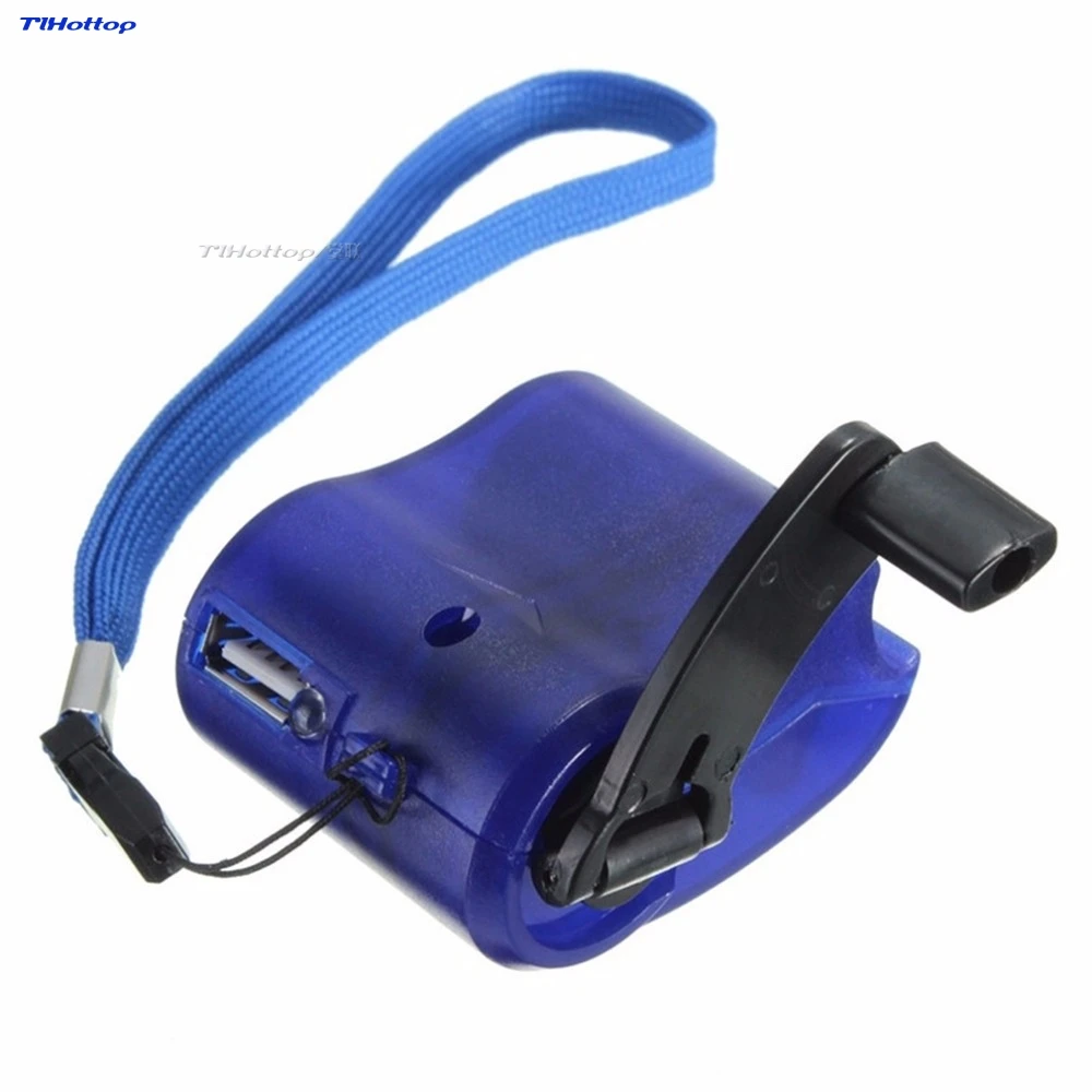 

USB Travel Emergency Phone Charger Dynamo Hand Manual Charge