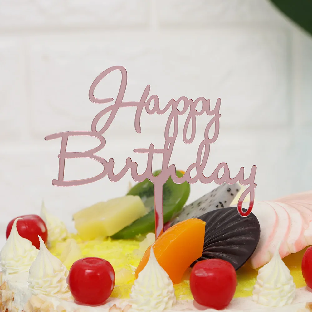 1 шт Многоцветный акриловый торт Топпер украшения для свадьбы и дня рождения детский душ украшение для торта выпечки вставка для торта вечерние события поставки