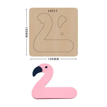 

Animal knife mold wood die cutting decoration, model L0317, suitable for common machines on the market