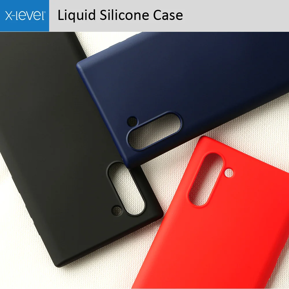 

X-Level Liquid Silicone Case For Samsung Galaxy Note 10 Plus Soft Gel Rubber Thin Slim Protective