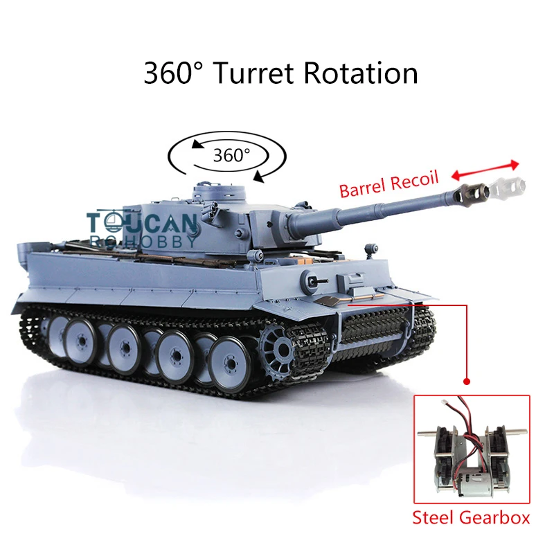 Henglong 1/16 TK 6 0 S поколение инфракрасный боевой пластик Тигр I RC Танк 3818 Вт/стальная