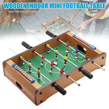 

Football Table Easily Assemble Wooden Mini Football Soccer Table for Family Bars Parties M09