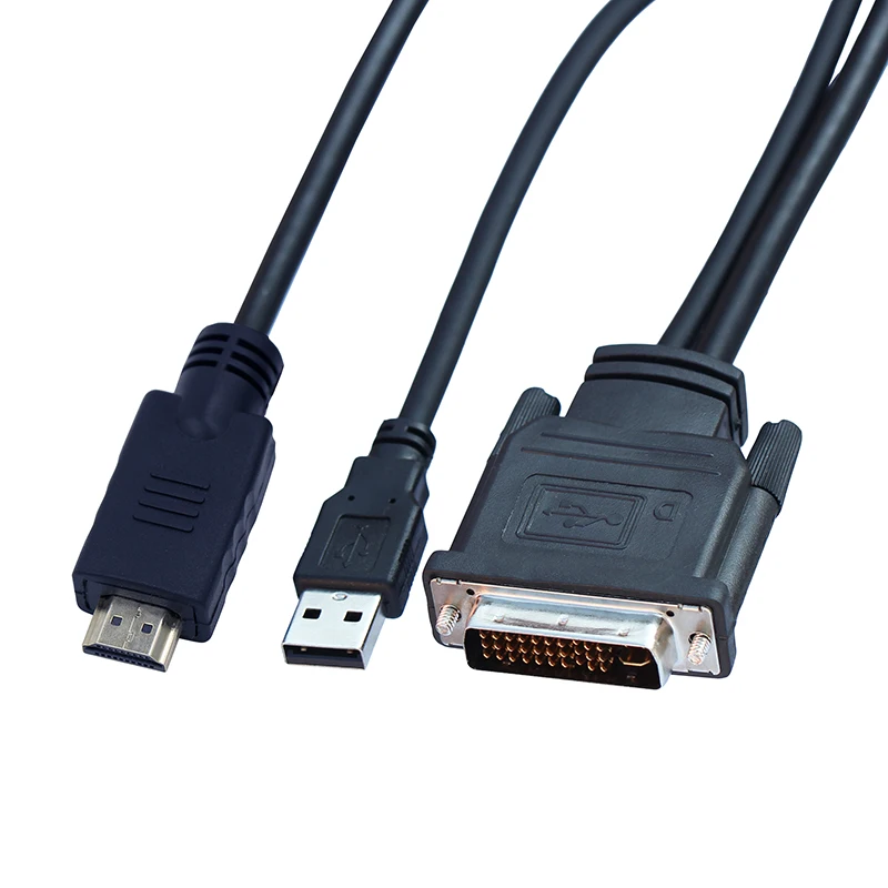 Кабель DVI M1-DA 30 + 5 pin-HDMI-совместимый кабель Dual link USB-кабель для проектора 1 7 м |