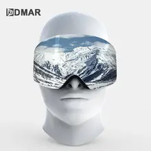 Лыжные очки UV400 плюс двухслойные противотуманные защитные согревающие большие линзы очки для мужчин и женщин сноуборд очки для катания на коньках