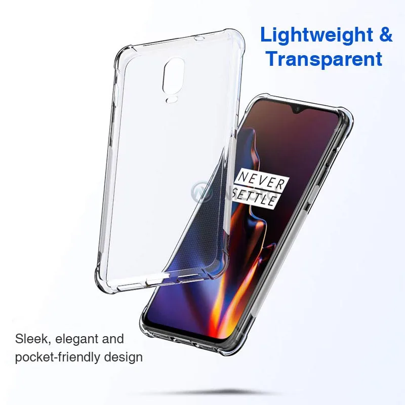 For Oneplus 5T 6T 7T Pro 7 3 3T 5 5T 6 8t 8 1+ Nord 100 10 5G Transparent Soft Phone Case