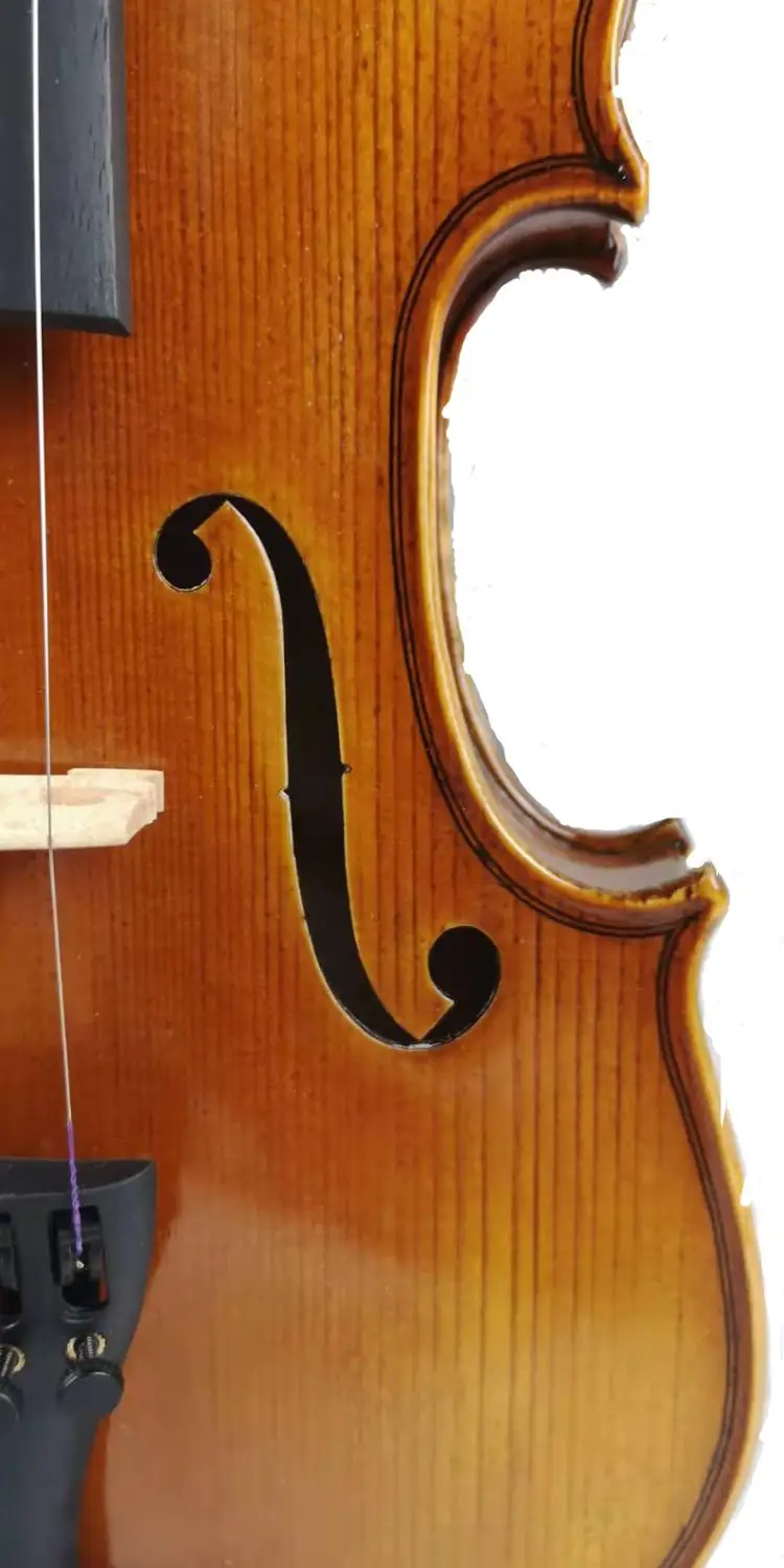Копия Antonio Stradivari Cremonese 1716 модель 1/2 скрипка FPVN01 с сумка из ткани и бразильский лук