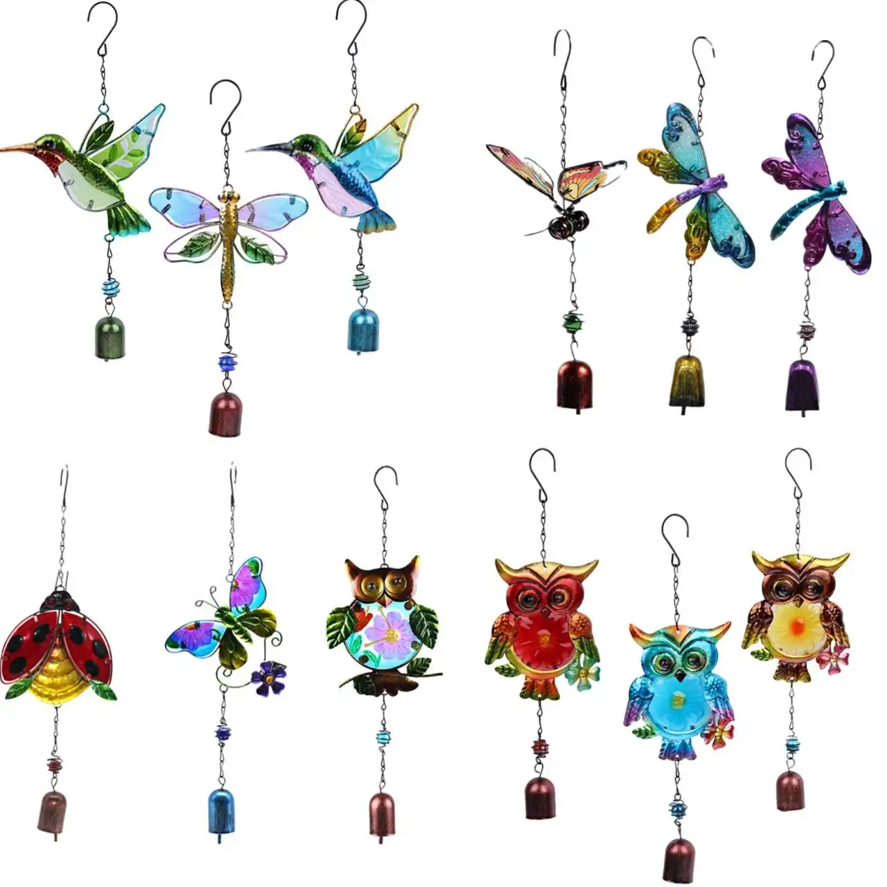 Handmade Bird Wind Chime For Wall Window Door Wind Bell Hanging Ornaments Vintage Home Campanula Decoration Crafts