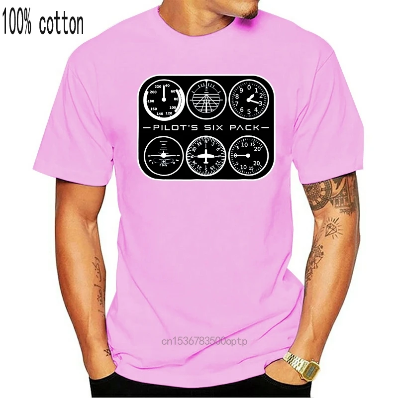 RD Pilot's Six Pack T-Shirt Flight Instruments Aviation Shirt