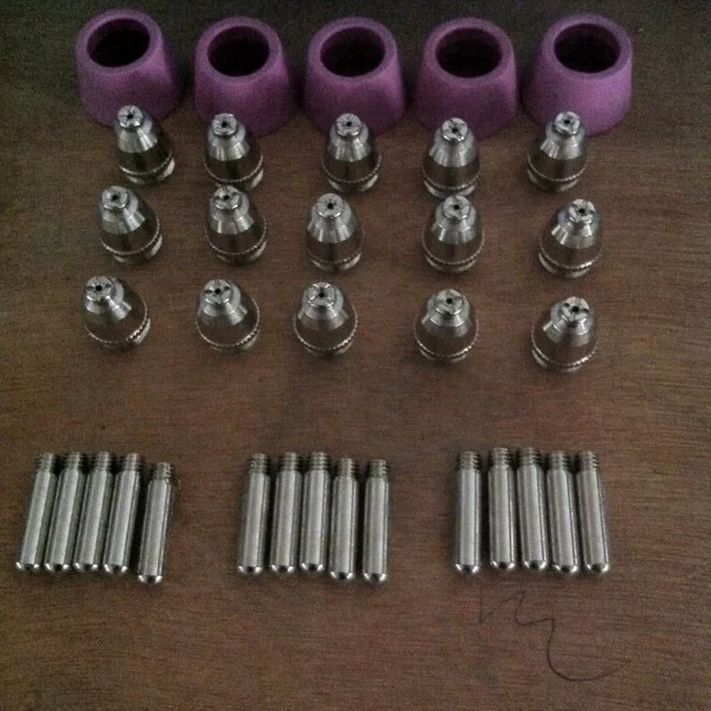 35Pcs, Ag60 Sg55 Consumables, Sg-55 Ag-60 Cutting Torch Parts, For Plasma Cutter(Sg 55 Ag 60) Plasma Electrode Nozzle