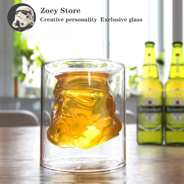 Kreatív Szamuráj Üveg Borosüveg Borospohár Vodka Whisky Likőr Bár Koponyat Tartó Borkészlet Ital - Image 4