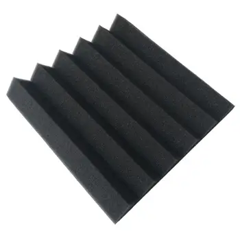 

12pcs Sound Absorption Sponge Absorption Triangle Groove Shaped Soundproofing Silencer Cotton Sponge Acoustic Foam Cotton Board