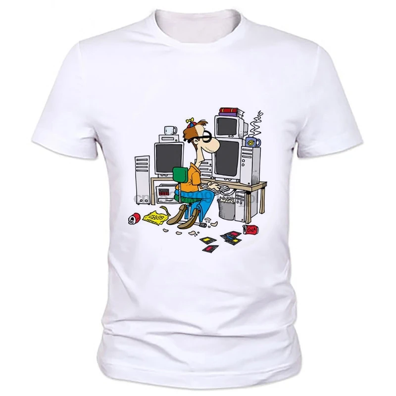 Забавные 3D гик Повседневная жизнь футболка для мужчин женщин монстры печати