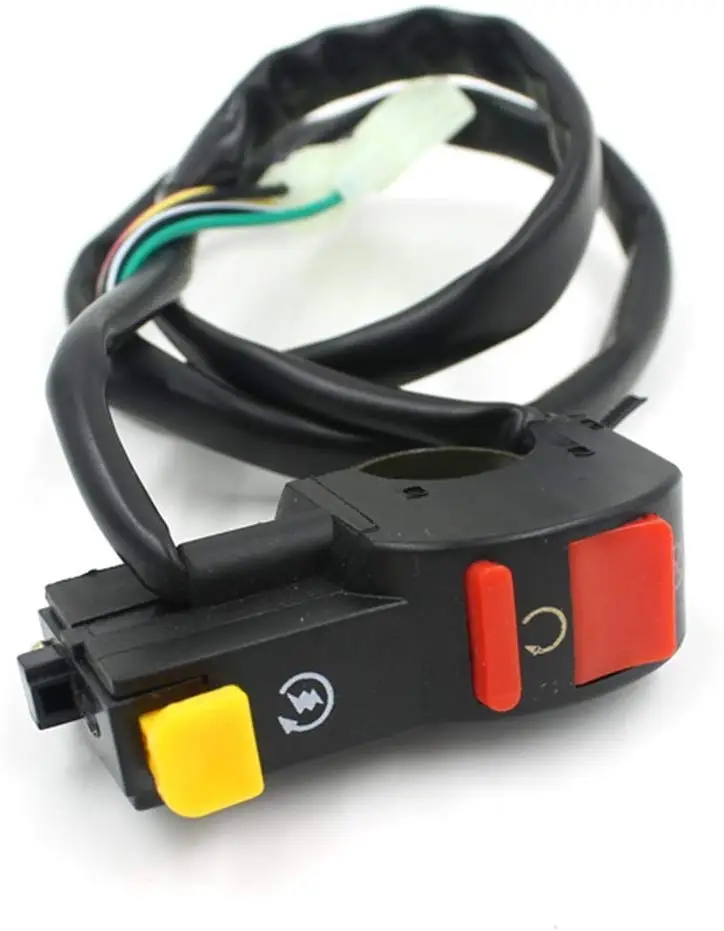 DELUXEMOTO(TM) Universal Handlebar Switch Starter Kill Push ON OFF Button for Motorcycle Scooter Pit/Dirt bikes