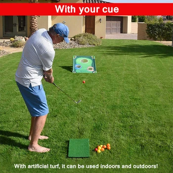 

2020 Foldable Golf Chipping Net Cornhole Game Set Golfing Target Net For Indoor Outdoor Practice Training Entertainment Games