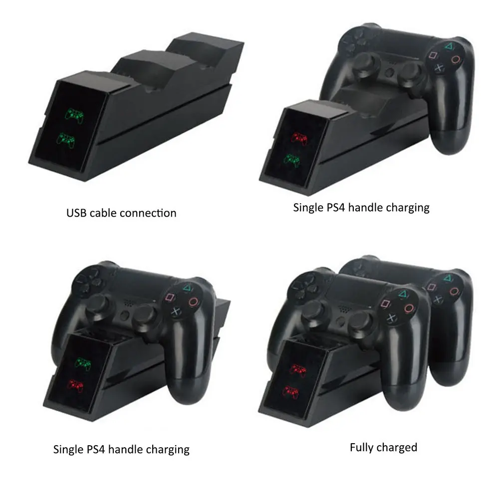 Для PS4 контроллер быстрой зарядки док-станция Подставка Dualshock USB кабель зарядное устройство База