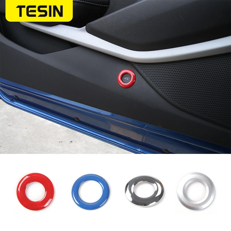 

Car Styling Tail Door Trunk Open Button Switch Decoration Ring Cover Trim for Chevrolet Camaro 2017+ABS Car Interior Accessories