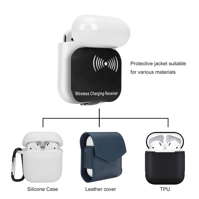 Беспроводное зарядное устройство для Apple AirPods защитный чехол зарядный приемник