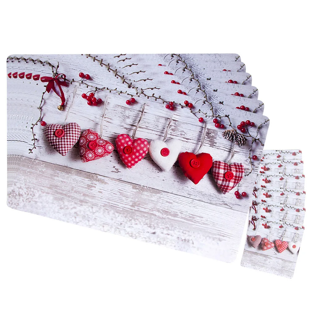 Рождественская вечеринка держатель бокала вина обеденный стол подставки для кружек изоляционные прокладки