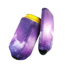 Тонкий охладитель 12 унций с американским флагом тонкие банки крышка рукава патриотические звезды полосы E2S