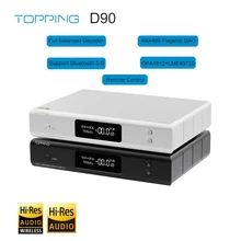 TOPPING D90 AK4499 DSD512 Bluetooth 5,0 USB DAC поддержка LDAC полный сбалансированный декодер