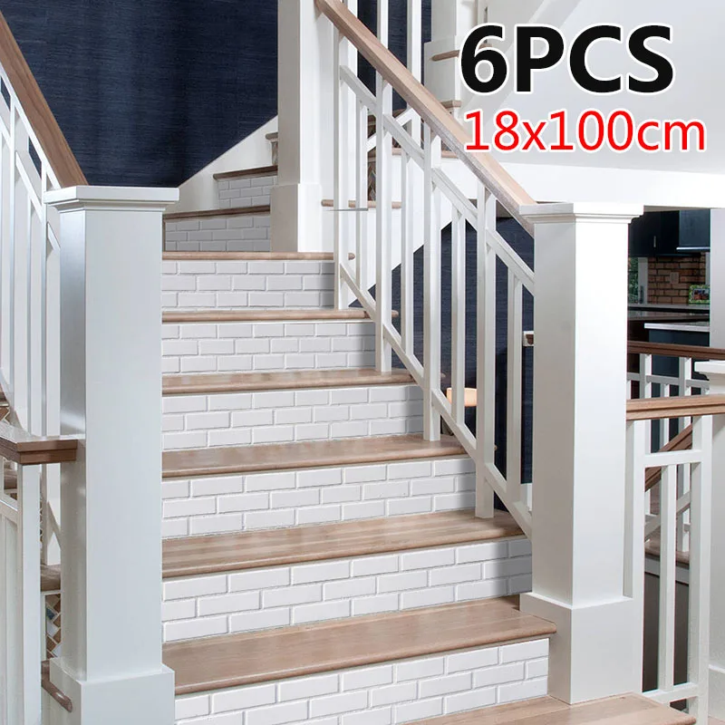 Великобритания! 6 шт 3D ступенька лестницы стояк наклейки настенные наклейки домашний декор самоклеющиеся