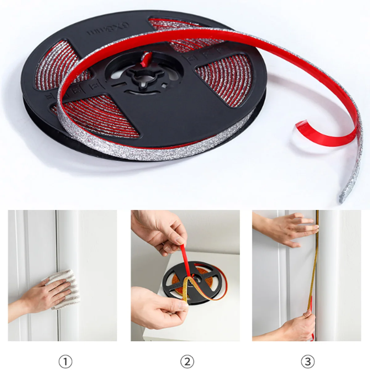 

New Self-Adhesive Tile Edge Tape Waterproof Caulking Tape Decorative Edges Tapes For Kitchen Bathroom Floor Ceiling Dropshipping