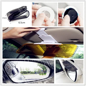 

Car Sunlight Mirror sun glass rain eyebrow Clip Holder Film for Chevrolet Volt SS Chevelle FNR 1970 1967 Impala Chaparral