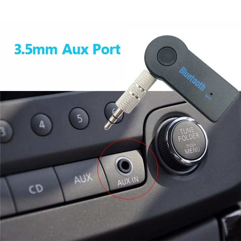 Аудиоприемник с разъемом 3 5 мм Bluetooth AUX автомобильный комплект беспроводной