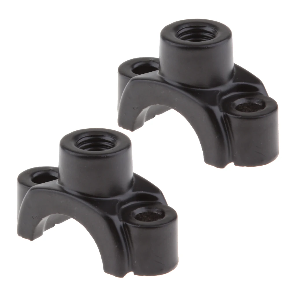 2X 8mm Thread 22mm HandleBar Rear View Mirrors Mount Holders Adapters Clamps