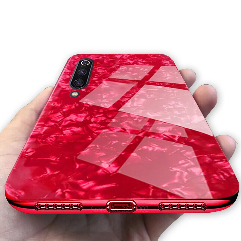 

Shell case redmi note 7 tempered glass back cover For xiaomi mi 9t 9 T 9se 8 a2 lite xaomi redmi k20 pro 7a note 6 pro 6a coque