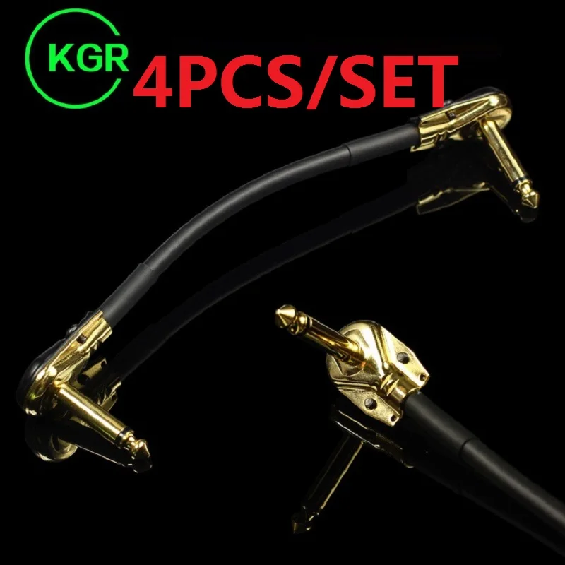 4 шт. в упаковке 15 см KGR высокое качество 20AWG гитары Эффект кабель гитарный эффект