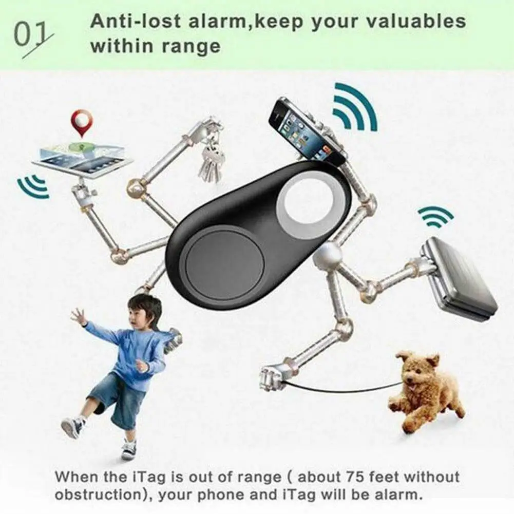 Малыш ребенок Pet ключ искатель телефон gps местоположение Bluetooth трекер тег сигнализация