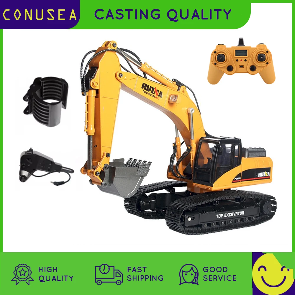 1:14 HUINA 580 Big RC Excavator Full 