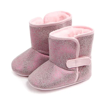 

Winter Fashion Baby High tube Boots Child girls snow shoes warm plush soft bottom s winter snow boot for babybaby girls boot