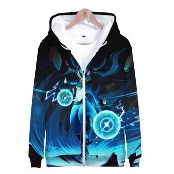 

Z&Y 2-20Y New Anime Pokemon Go 3d Print Jacket Kids Pikachu Sweatshirt Boys Hoodie Zipper Hooded Coat Girls Tops Cosplay Costume