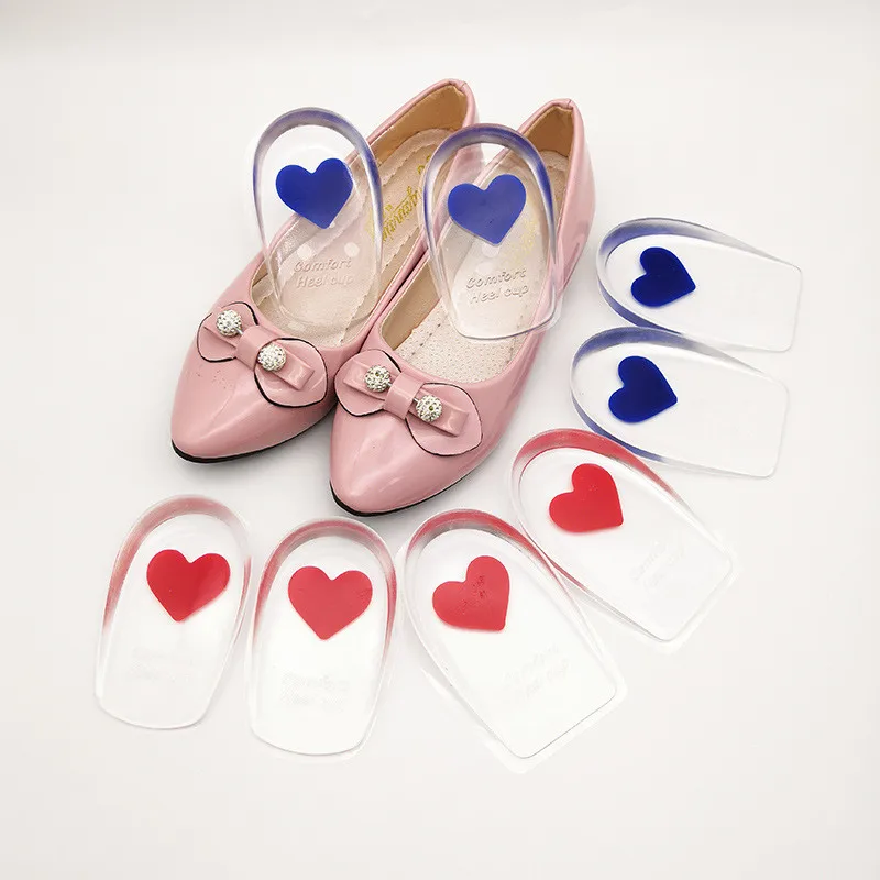 

New Silicon Gel Insoles Back Pad Heel Cup for Calcaneal Pain Health Feet Care Support spur feet cushion silicone foot pads