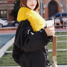 Korea winter woman duck down coat short jacket for ladies bat sleeves with fox fur collar grey white black green big size