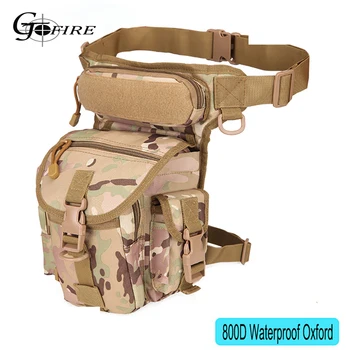 

800D Waterproof Military Tactical Bag Leg Bag Tactica Milita Militaire HuntingTool Fanny Thigh Pack Motorcycle Riding Waist Pack